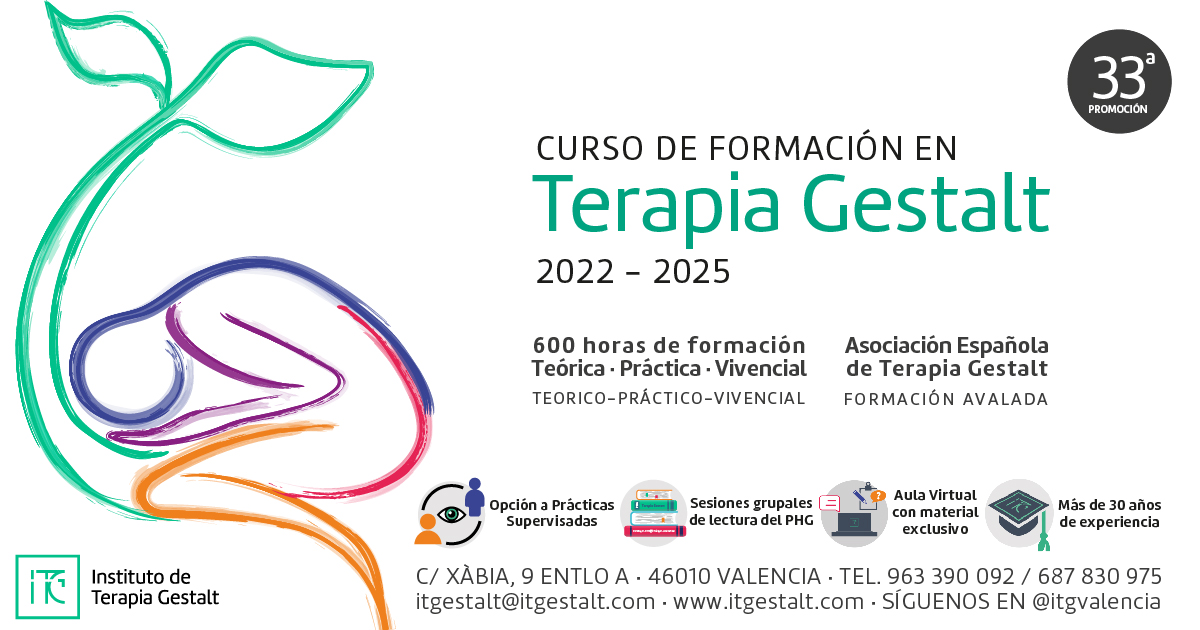 33ª Promoción Formación En Terapia Gestalt 2022 2025 Itgestalt 7027